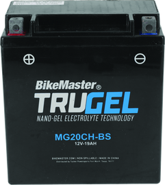 BikeMaster TruGel Battery MG20CH-BS