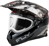 Trekker Cw Conceal Helmet Elec Shld Black/Grey/White Xs