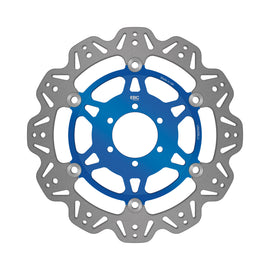 EBC 07-08 Ducati Monster 400 ie Japan Front Left/Right Vee Floating Blue Rotor
