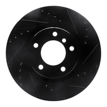 Load image into Gallery viewer, R1 95-99 BMW M3 E36 Left Front Drilled &amp; Slotted Black Brake Rotor