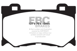 EBC 08-13 Infiniti FX50 5.0 Greenstuff Front Brake Pads