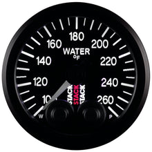 Load image into Gallery viewer, Autometer Stack Pro Control 52mm 100-260 deg F Water Temp Gauge - Black (1/8in NPTF Male)