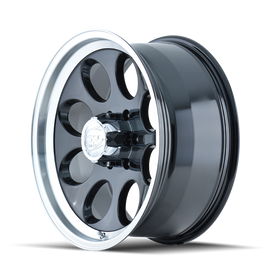 ION Type 171 16x8 / 5x139.7 BP / -5mm Offset / 108mm Hub Black/Machined Wheel