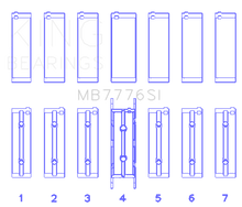 Load image into Gallery viewer, King BMW N55B30A/N53B30A/N52B30A Main Bearing Set - Size +0.25mm