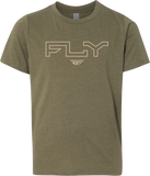 Youth Fly Edge Tee Military Green Ys