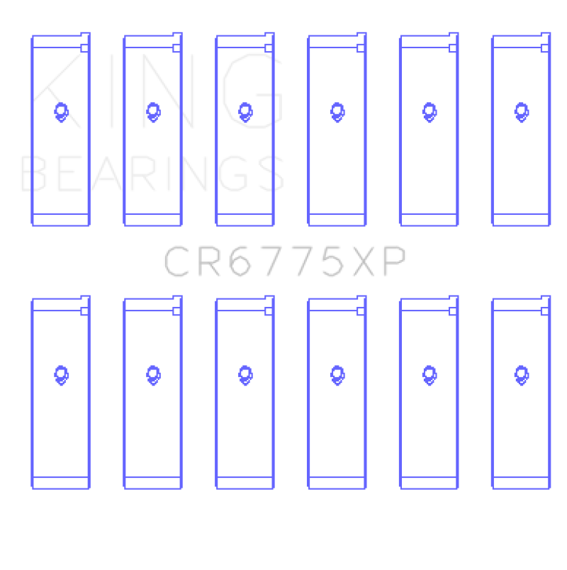 King Nissan VQ35DE Performance Rod Bearing Set - Size STD