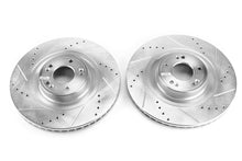 Load image into Gallery viewer, Power Stop 12-16 Hyundai Equus Front Evolution Drilled &amp; Slotted Rotors - Pair