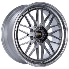 BBS LM 19x8 5x120 ET40 Diamond Black Center Diamond Cut Lip Wheel - 82mm PFS Required