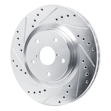 Load image into Gallery viewer, R1 2020-2025 Subaru WRX Front Left Drilled &amp; Slotted Silver Brake Rotor