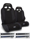 PRP 03-06 Jeep Wrangler TJ Enduro Elite Suspension Seat - Trek Edition - Black (Pair)