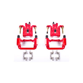 Power Stop 05-12 Nissan Pathfinder Rear Red Calipers w/Brackets - Pair