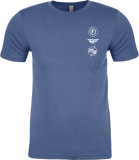 Fly Atom Tee Cool Blue Heather 2x