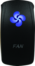 Load image into Gallery viewer, DragonFire Racing Lighted Switch Fan On/Off Blue