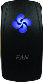 DragonFire Racing Lighted Switch Fan On/Off Blue