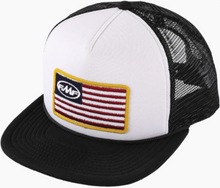 Load image into Gallery viewer, FMF Racing Stars And Bars 2 Hat White One Size