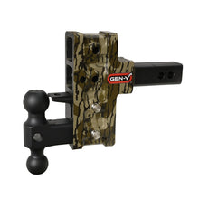 Load image into Gallery viewer, Gen-Y Mega Duty 2in Shank 5in Offset Drop 1.5K TW 10K Hitch w/GH-031 Dual-Ball/GH-032 - Mossy Oak