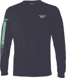 Fly Tribe Long Sleeve Tee Navy/Green Sm