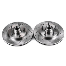 Load image into Gallery viewer, Power Stop 97-00 Ford F-150 Front Evolution Drilled &amp; Slotted Rotors - Pair