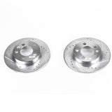 Power Stop 00-06 Audi TT Quattro Rear Evolution Drilled & Slotted Rotors - Pair