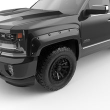 Load image into Gallery viewer, EGR 14+ Chev Silverado 6-8ft Bed Bolt-On Look Color Match Fender Flares - Set - Black