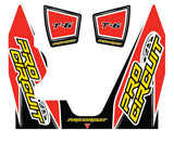 T-6 Wrap/End Cap Decal Yz450f Replacement Muffler Stickers