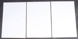 Universal Number Plate White 3/Pk