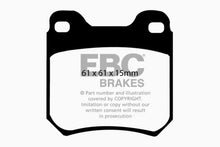 Load image into Gallery viewer, EBC 98 Saab 9-3 2.0 Turbo Yellowstuff Rear Brake Pads