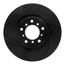 Load image into Gallery viewer, R1 01-06 BMW M3 Right Front Drilled &amp; Slotted Black Brake Rotor