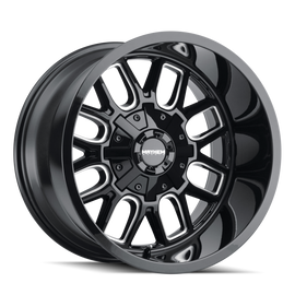 Mayhem 8107 Cogent 20x12 / 6x135 BP / -51mm Offset / 106mm Hub Black w/ Milled Spokes Wheel