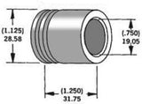 Axle Spacer Zinc 41595-86 3/4
