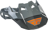 Formula Cc Primary Helmet Visor Matte Grey/Orange Yl-Sm