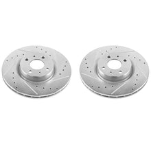 Load image into Gallery viewer, Power Stop 12-18 Fiat 500 Front Evolution Drilled &amp; Slotted Rotors - Pair
