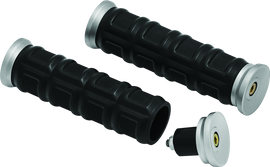 Kuryakyn Dillinger Grips 1in Silver
