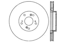 Load image into Gallery viewer, StopTech 02-06 Acura RSX Type S / 06-09 Honda Civic Si Slotted &amp; Drilled Right Front Rotor