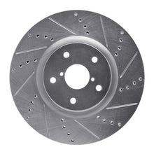 Load image into Gallery viewer, R1 05-20 Subaru WRX Front Right Drilled &amp; Slotted Silver Brake Rotor
