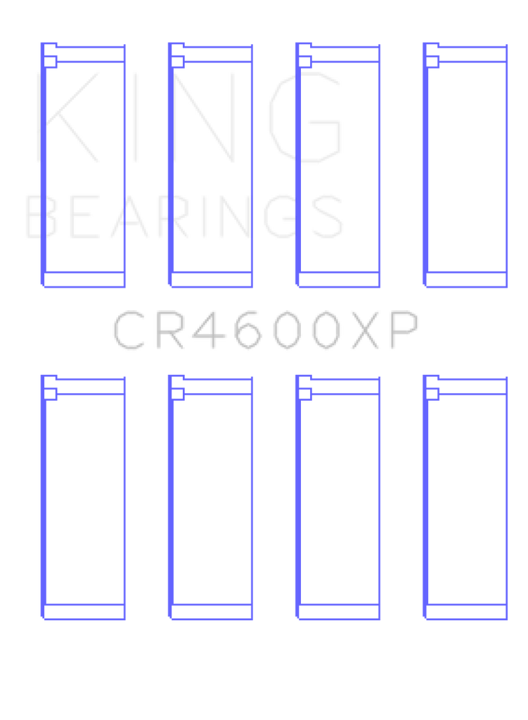 King Mini (BMW) W11B16 Connecting Rod Bearings - Set of 4 Pairs