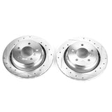 Power Stop 95-99 BMW M3 Rear Evolution Drilled & Slotted Rotors - Pair