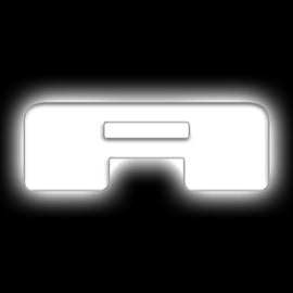 ORACLE Lighting Universal Illuminated LED Letter Badges - Matte Wht Surface Finish - A SEE WARRANTY