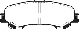 EBC 2016+ Nissan Titan 5.6L Greenstuff Rear Brake Pads