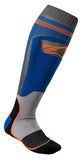 Mx Plus-1 Socks Blue/Fluo Orange Lg