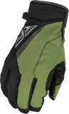 Title Long Gloves Black/Olive Lg