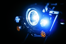 Load image into Gallery viewer, Kuryakyn LED Front Turn Signal Conversion Bullet Style Chrome Bezel Amber Lens
