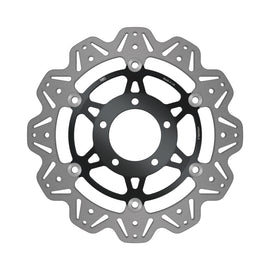 EBC 01-04 Triumph Hinckley Daytona 955i (w/5 Bolt Sngl Side Arm) Frt Lft/Rght Vee Floating Blk Rotor