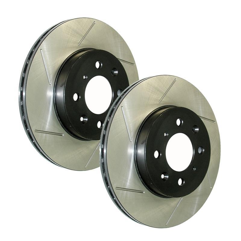 StopTech Power Slot 06-10 Corvette (Z06) / 10 Corvette Grand Sport Front Left Slotted CRYO Rotor