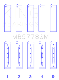 King Audi/VW 1.8/2.0 TSI/TFSI Main Bearing Set - Size STD
