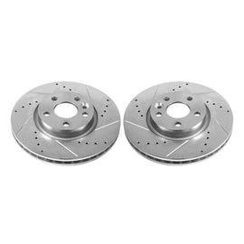 Power Stop 12-15 Land Rover Range Rover Evoque Front Evolution Drilled & Slotted Rotors - Pair