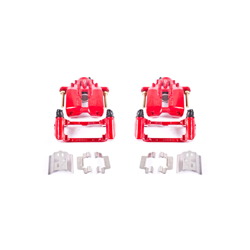 Power Stop 04-05 Cadillac XLR Rear Red Calipers w/Brackets - Pair