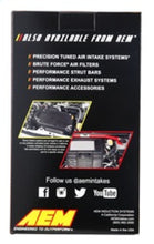 Load image into Gallery viewer, AEM 2.75in Flange ID x 6.25in Base OD x 7in H Dryflow Conical Air Filter