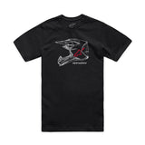 Mx Helmet Csf Tee Black 2x