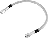 Twin Power 18 Inch Clear Coated Dot Stainless Steel Hose AN-3